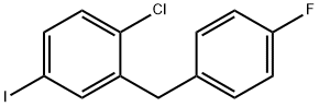 Benzene, 1-chloro-2-[(4-fluorophenyl)methyl]-4-iodo- Structure