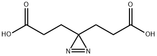3H-Diazirine-3,3-dipropanoic acid Structure