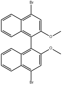 4,4'-dibromo-2,2'-dimethoxy-1,1'-binaphthalene Structure