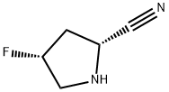 2-Pyrrolidinecarbonitrile, 4-fluoro-, (2R,4R)- 구조식 이미지