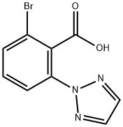 Benzoic acid, 2-bromo-6-(2H-1,2,3-triazol-2-yl)- Structure