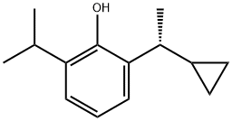 Phenol, 2-[(1R)-1-cyclopropylethyl]-6-(1-methylethyl)- Structure