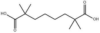 Octanedioic acid, 2,2,7,7-tetramethyl- Structure