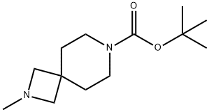 2,7-Diazaspiro[3.5]nonane-7-carboxylic acid, 2-methyl-, 1,1-dimethylethyl ester Structure