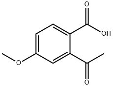 Benzoic acid, 2-acetyl-4-methoxy- Structure