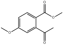 Benzoic acid, 2-acetyl-4-methoxy-, methyl ester Structure