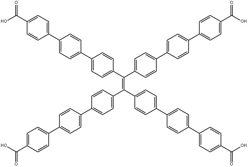 4'',4''''',4'''''''',4'''''''''''-(ethene-1,1,2,2-tetrayl)tetrakis(([1,1':4',1''-terphenyl]-4-carboxylic acid)) Structure