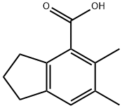 5,6-dimethyl-2,3-dihydro-1H-indene-4-carboxylic acid Structure