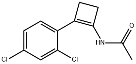 Acetamide, N-[2-(2,4-dichlorophenyl)-1-cyclobuten-1-yl]- Structure