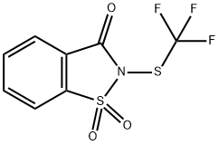 2-[(trifluoromethyl)thio]-1,1-dioxide-1,2-Benzisothiazol-3(2H)-one Structure
