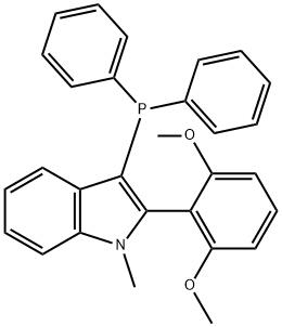 1H-Indole, 2-(2,6-dimethoxyphenyl)-3-(diphenylphosphino)-1-methyl- Structure