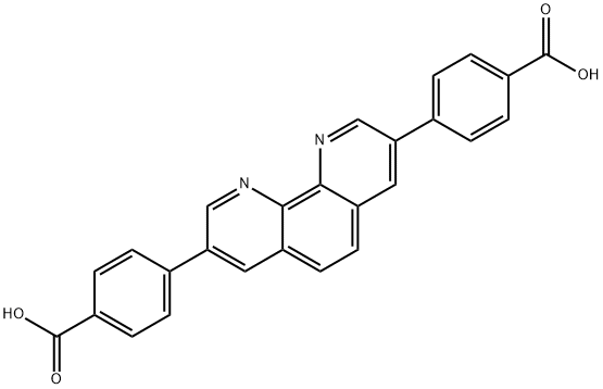 Benzoic acid, 4,4'-(1,10-phenanthroline-3,8-diyl)bis- Structure