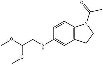 1-[5-(2,2-dimethoxyethylamino)-2,3-dihydroindol-1-yl]ethanone Structure