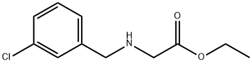 Glycine, N-[(3-chlorophenyl)methyl]-, ethyl ester Structure