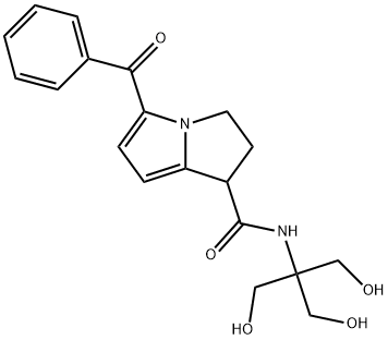 Ketorolac Related Compound A (20 mg) (5-benzoyl-N-(1,3-dihydroxy-2-(hydroxymethyl)propan-2-yl)-2,3-dihydro-1H-pyrrolizine-1-carboxamide) Structure