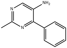 5-Pyrimidinamine, 2-methyl-4-phenyl- Structure