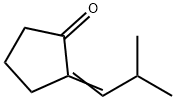 Cyclopentanone, 2-(2-methylpropylidene)- 구조식 이미지