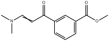 Benzoic acid, 3-[3-(dimethylamino)-1-oxo-2-propen-1-yl]-, methyl ester Structure