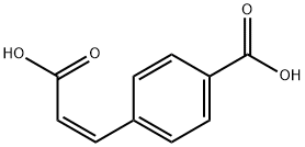 Benzoic acid, 4-[(1Z)-2-carboxyethenyl]- Structure
