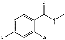 2-bromo-4-chloro-N-methylbenzamide Structure