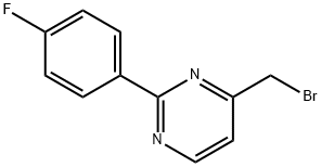 4-(Bromomethyl)-2-(4-fluorophenyl)pyrimidine Structure