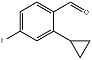 Benzaldehyde, 2-cyclopropyl-4-fluoro- Structure