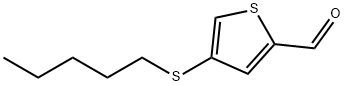 2-Thiophenecarboxaldehyde, 4-(pentylthio)- Structure