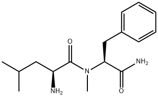 L-Phenylalaninamide, L-leucyl-N-methyl- Structure