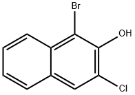 2-Naphthalenol, 1-bromo-3-chloro- Structure