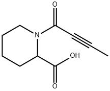 1-(but-2-ynoyl)piperidine-2-carboxylic acid Structure