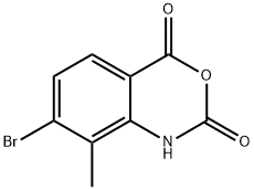 7-bromo-8-methyl-2,4-dihydro-1H-3,1-benzoxazine -2,4-dione Structure