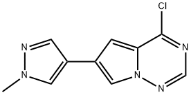 4-chloro-6-(1-methyl-1H-pyrazol-4-yl)pyrrolo[2,1-f][1,2,4]triazine Structure