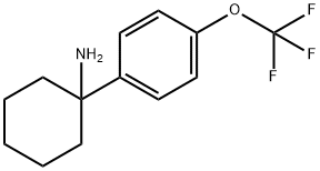 Cyclohexanamine, 1-[4-(trifluoromethoxy)phenyl]- Structure