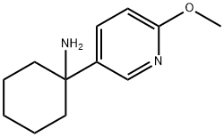 Cyclohexanamine, 1-(6-methoxy-3-pyridinyl)- Structure