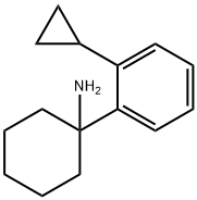 Cyclohexanamine, 1-(2-cyclopropylphenyl)- Structure