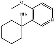 Cyclohexanamine, 1-(4-methoxy-3-pyridinyl)- Structure