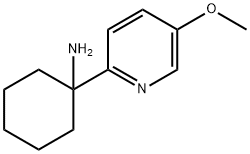 Cyclohexanamine, 1-(5-methoxy-2-pyridinyl)- Structure