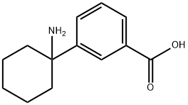 Benzoic acid, 3-(1-aminocyclohexyl)-, methyl ester Structure