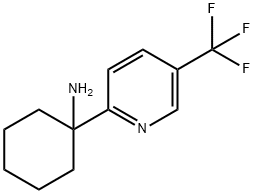 Cyclohexanamine, 1-[5-(trifluoromethyl)-2-pyridinyl]- Structure