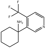 Cyclohexanamine, 1-[4-(trifluoromethyl)-3-pyridinyl]- 구조식 이미지