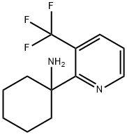 Cyclohexanamine, 1-[3-(trifluoromethyl)-2-pyridinyl]- Structure