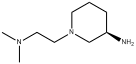 1-Piperidineethanamine, 3-amino-N,N-dimethyl-, (3R)- Structure