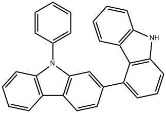 2,4'-Bi-9H-carbazole, 9-phenyl- Structure