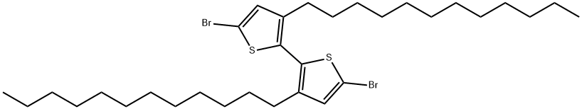 2,2'-Bithiophene, 5,5'-dibromo-3,3'-didodecyl- 구조식 이미지