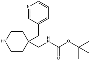 tert-Butyl [4-(pyridin-3-ylmethyl)piperidin-4-yl]methylcarbamate 구조식 이미지