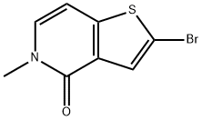 Thieno[3,2-c]pyridin-4(5H)-one, 2-bromo-5-methyl- Structure