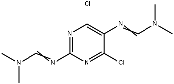 Methanimidamide, N',N'''-(4,6-dichloro-2,5-pyrimidinediyl)bis[N,N-dimethyl- Structure