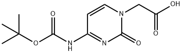 N4-Boc-cytosin-1-yl acetic acid 구조식 이미지