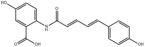 Benzoic acid, 5-hydroxy-2-[[(2E,4E)-5-(4-hydroxyphenyl)-1-oxo-2,4-pentadien-1-yl]amino]- Structure