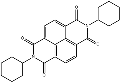 1,3,6,8(2H,7H)-Tetraone, 2,7-dicyclohexylbenzo[lmn][3,8]phenanthroline Structure